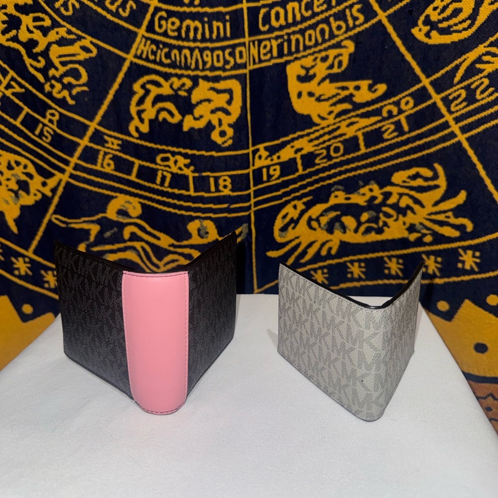 Michael Kors Black and Pink Wallet and Card Holder - Picture 2 of 3